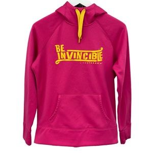 Nike Be Invincible Livestrong Therma Fit Pullover Hoodie Size Medium - Pink